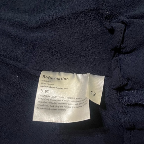 Reformation Blue Floral Dress NWOT - Picture 8 of 8